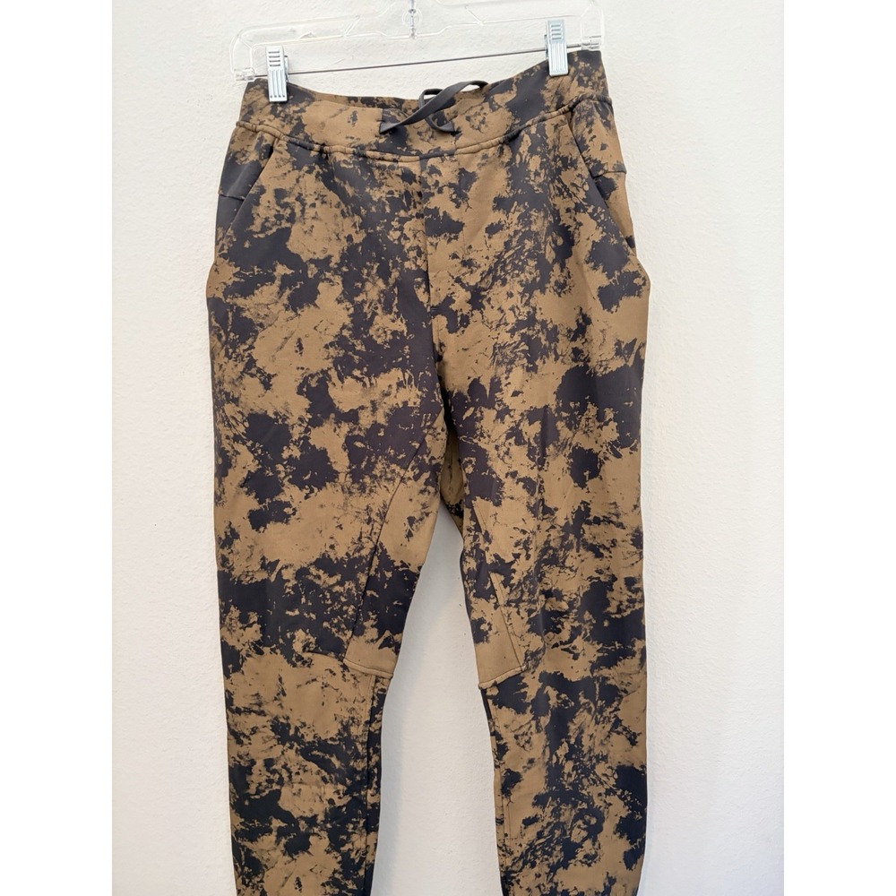 Lululemon Jogger Pants Men S Tie Dye Brown Black Drawstring Activewear Pocket